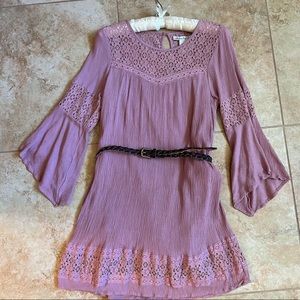 Dusky Pink boho dress